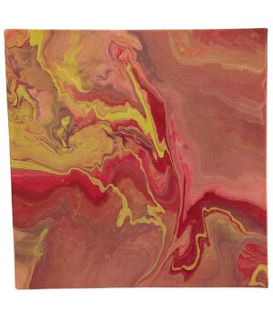 "Goldene Strömung" – Original Acrylbild von Sandra Schild – Bild 3
